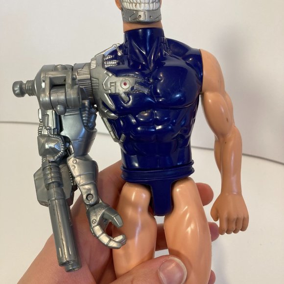Vintage Mattel 1998 Max Steel Psycho Cyborg 12" Action Figure Toy With Boots - Picture 6 of 12